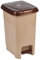 URBNLIVING 8L or 40L or 15L Slim Recycling Kitchen Step On Pedal Bin With Inner Insert Liner Pocket and Lid for Home and Office (15L Cappuccino)