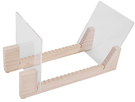Wresetly Schallplattenständer aus Vinyl, Enden aus Acryl, Sie Ihre einzelnen und in diesem modernen tragbaren Rack