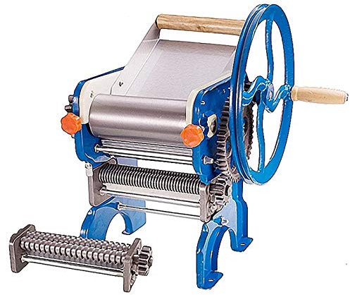 CCKUHN Nudelmaschine aus Edelstahl, Nudelmaschine, Teigschneider, mit Handkurbel und Klemme, Nudelmaschinen für hausgemachte Spaghetti und Fettucci