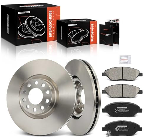 Frankberg Bremsensatz inkl. 2x Bremsscheiben + 4x Bremsbeläge Vorne Kompatibel mit Tipo Kombi 356 357 Tipo Schrägheck 356 357 Tipo Stufenheck Replace# 77367923