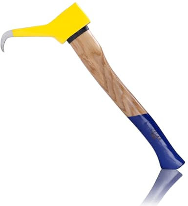 ZELARMAN Pickaroon Logging Tool, Hookaroon, Log Roller Tool, Hookaroon for Dragging and Stacking Firewood, Sharp Pick Tool for Logs
