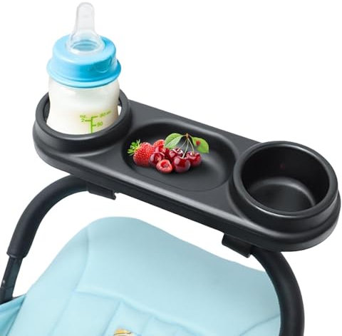 Universelle Kinderwagenablage - Aufsteckbarer Becher- Und Snackhalter Für Kinderwagen - Kinderwagen-Snackfänger Und Getränkehalter Zum -Halten Von Babyflaschen