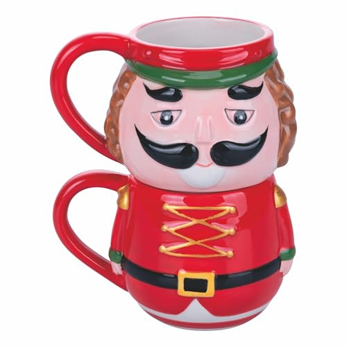 Lot de 2 Tasses empilables Casse-Noisette en céramique, Nutcracker