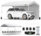 COBIZI Carport - Baldacchino pop-up 10 x 20 con chiusura centrale a pulsante a 1 pulsante, garage portatile con 2 pareti laterali, baldacchino impermeabile e UPF 50+, tenda a baldacchino per auto per