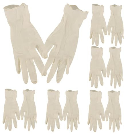 HOMSFOU 20 Stück Einweghandschuhe Multifunktions Latexhandschuhe Lebensmittelecht Elastisch Kinderhandschuhe Kleine Größe Küchen Und Reinigungshandschuhe Schutz Für Kinder