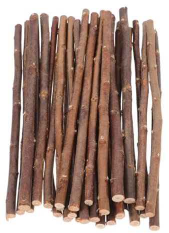 INOOMP 50stücke Holzstäbe Zum Basteln Aus Naturholz Baumzweige Und Äste Für Rustikale Heim Und Feiertagsdekorationen Bastelholzstücke
