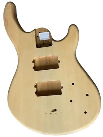 Leistungsart Gitarrenkorpus Korpus Der 4 Oder 5 Saitigen E Bassgitarre Aus Massivholz In Natürlicher Farbe Rechte Hand HH Tonabnehmer