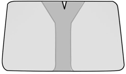 GGOIN Parasol Coche Delantero para MG 3/MG3 Hybrid+2024, Parasol Auto Parabrisas Anti-Ultravioleta Plegable Accesorios para Auto,Silver-145 * 80cm