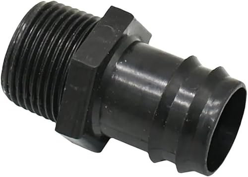 LUbrel Water tube jointer,1 Male Threaded to 25mm 32mm Hose Barb Connector Garden Hose Water Pipe Tap Connector Adapter 2Pcs(32mm Outer diameter)