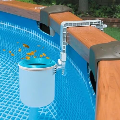 Ocastuted Wall Mount Skimmer, Pool Suspension Skimmer, Swimming Pool Cleaner With Detachable Filter Basket, Wall Mounted Automatic Pools Cleaner Filter