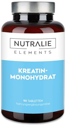Creatina Monohidratada 6000mg - Hombre y Mujer Suplemento Deportivo Creatina Monohidrato - 90 Comprimidos Creatine Monohydrate Nutralie