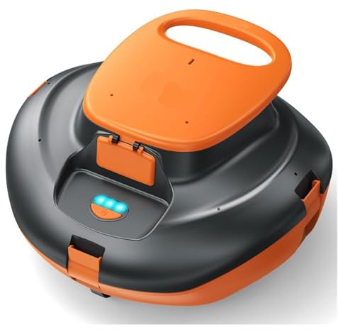 AYJYZHIAG Robot Nettoyeur de Piscine Automatique sans Fil, aspirateur avec Deux Moteurs, autonomie 90 Minutes, for Une Couverture 861 Pieds carrés
