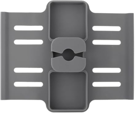 Fdit Portavasos de Silicona para Sillón, Bandeja de Mesa Reclinable Antideslizante para sofá, Portavasos, Color Gris