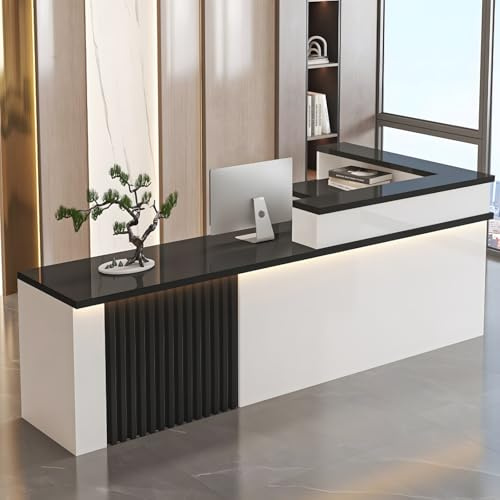 Receptionsskrivbord, reception för köpcentra, kontor, restauranger och detaljhandel.