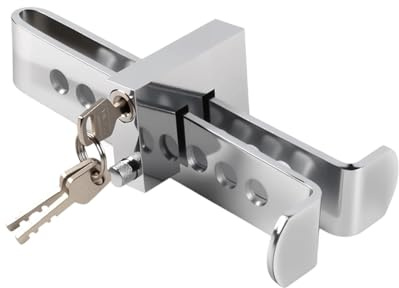 Blocco pedale per auto - Serrature di sicurezza per auto, Strumento di sicurezza antifurto in acciaio inossidabile, Blocco pedale freno universale regolabile per SUV, berline, camion, Dispositivo di s