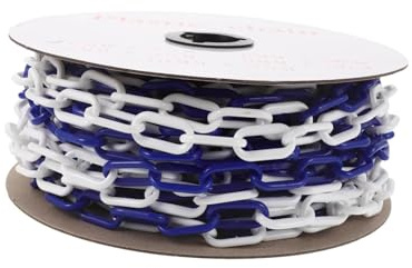 jojofuny Cadena de Plástico para Conos de Tráfico Ligera y Resistente Intemperie, Barrera de Seguridad Fácil de Instalar para Estacionamientos y Entornos Exteriores