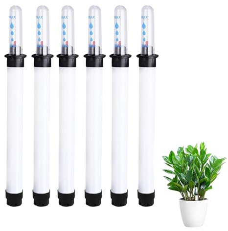 Wasserstandsanzeiger Pflanzen, Gießanzeiger Zimmerpflanzen aus Robustem Kunststoff, Wasserstandsanzeiger Hydrokultur, Feuchtigkeitsmesser Pflanzen für Topfpflanzen Blumenkästen (6 Stück Hohe 30cm)