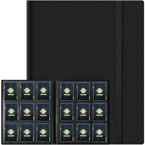 Trading Card Binder 9 Pocket, 360 Pockets Collectible Trading Card Album, Sports Card Binder for Standard Cards, Side Loading Card Folder for MTG Sports Baseball TCG Football Basketball Cards
