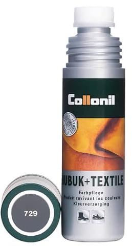 Collonil Nubuk + Textile, Exquisite Flüssigpflege für Nubuk- und Stoffschuhe, 100 ml, Dunkelgrau