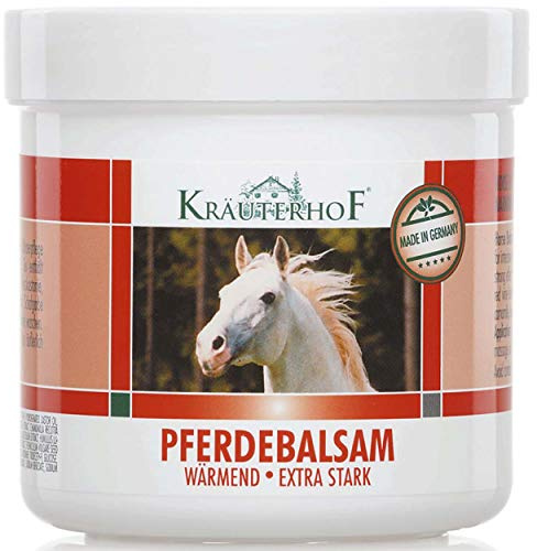 Kräuterhof 12 x Baume de cheval très fort 250 ml - Gel de massage réchauffant pour les soins musculo-squelettiques - Sans parfum - Unisexe - Athlètes et passionnés de sport