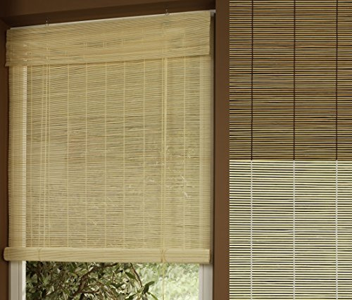 Garduna Rollo - Bambus # Natur 140 x 160cm # Bambusrollo mit Seitenzug - Sichtschutz