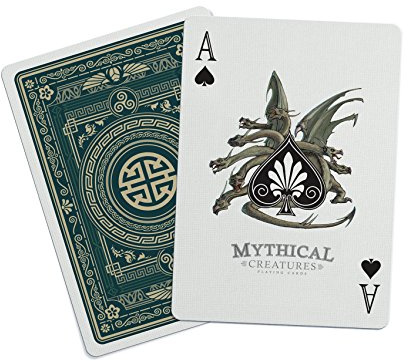 Bicycle Mythical Creatures Playing Cards – Greek, Norse, Egyptian & East Asian Legends | Premium USPCC Deck with Custom Art
