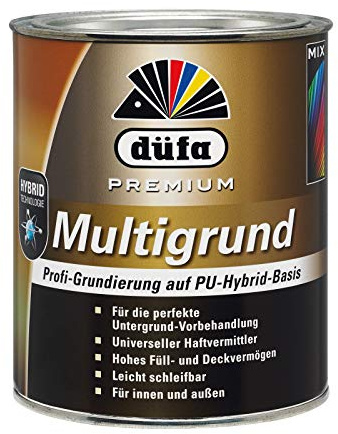 düfa Premium Multigrund 750ml weiß │ Universalgrundierung Haftgrund │ Profi-Grundierung auf PU-Hybrid-Basis