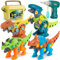 Dreamon Dinosaure Jouet Enfant Garcon 4 5 7 Ans, avec Boîte de Rangement Perceuse Électrique, DIY Construction Puzzle Jouet Cadeau pour Garçons Filles