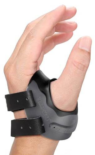 Velpeau CMC Thumb Brace for Osteoarthritis - with Shape-memory Restriction Splint, CMC Joint Stabilizer, Basal Thumb Arthritis Pain Relief and Support for Women and Men (Black, Left Hand, Medium)