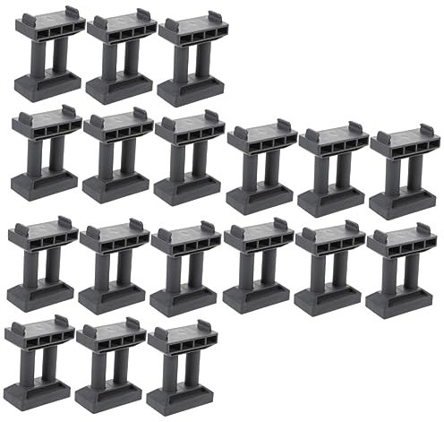 ibasenice 18pcs Railway Bridge Pier Model for Train Track Scenery Diy Bridge Support Toy for Boys and Girls Decorative for Wooden Railway