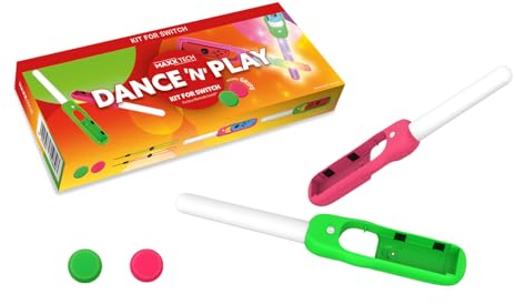 Dance 'n' Play Kit für die Switch - LED Leuchtstäbe für Sport-, Musik- und Tanzspiele