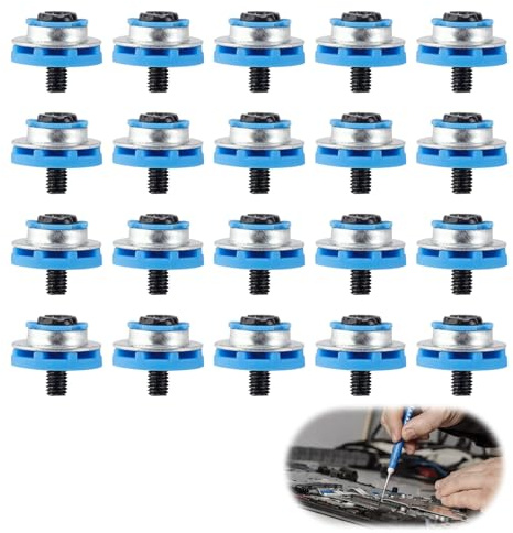 DEANKEJI Pc Screws, 20 Piece Motherboard Screws, Desktop Computer Case Set, Shock Absorbing, Durable, for, Hard Drives, Motherboards