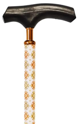 Bastones para Mayores Elegantes | Tacto Blando, Menor Fatiga en Manos y Muñecas | Baston Anciano Aluminio | Bastones para Caminar | Longitud: 76-99 cm | Ambidiestro y Extensible