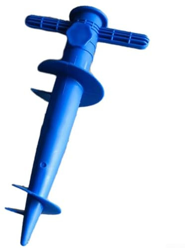Piquet d'ancrage pour parasol avec pieds réglables pour soleil, plage, terrasse, sol sable
