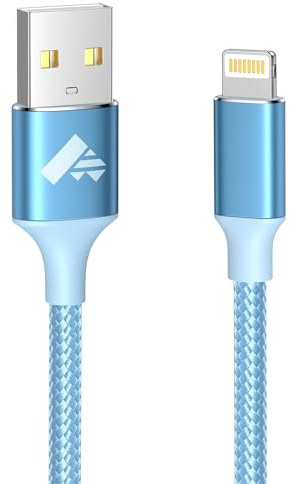 Aioneus Cavo iPhone 1.8M Ricarica Filo Caricatore iPhone Carica Rapida Certificato MFi Lungo Cavo Lightning USB Caricabatterie Cavetto per iPhone 11 12 13 14 Pro Max Plus Mini XS XR X 8 7 6 SE iPad