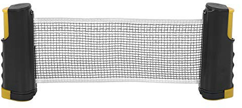 Tischtennisnetz, Tischtennisnetz, 5,5 X 7,5 Zoll, Tragbares, Teleskopisch Verstellbares Tischtennisnetz aus Kunststoff, Polyester und Baumwolle für Tische mit Einer Dicke von