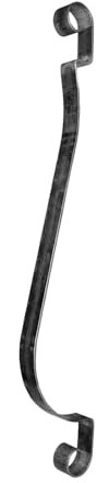 shivler Zaunelemente Gartentor Metallzaun Zäune Zaundekoration Zaunpfosten Balkonverkleidung Set Verschiedene Muster (900x155mm - 04.012/4 Stück)