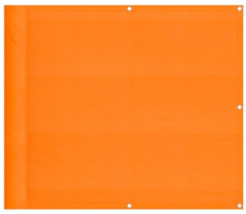 vidaXL Balkon-Sichtschutz Orange 90x700 cm 100% Polyester-Oxford