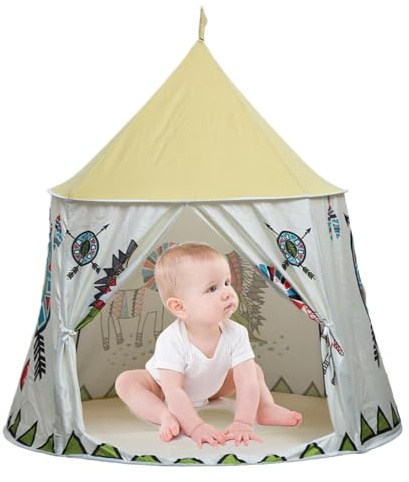 Inomhustält för barn, tält för barn | TODDLER Play Center Camping Gear | Princess Tent Girls Playhouse barn Castle Toy for Children inomhus och utomhusspel