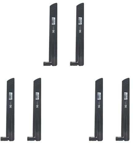 Lbvzxkad 6 Piezas 3G 4G 5G Antena 600-6000MHz 18DBi Ganancia SMA Macho para Tarjeta de Red InaláMbrica WiFi Enrutador SeñAl Alta (C)
