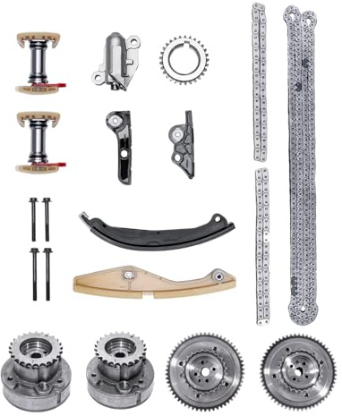 Engine Timing Chain Kit Compatible with Ford F-150 Edge Explorer Expedition Mustang Taurus Transit & Lincoln Mark LT MKX Navigator Nautilus 3.3/3.5/3.7L,Replace # 90738S AT4Z6C525B