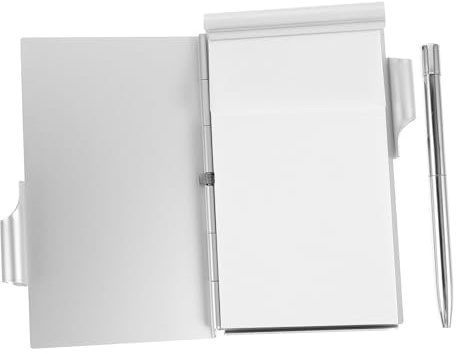 MOTHNUR Tasche Notebook aus Metall mit Stifthalter Elegantes Kleines Notizbuch aus Aluminiumlegierung Tragbar mit Glatten Schreibplänen und Kreativem Design für Unterwegs