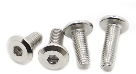 5/10/20 Stücke M3-/4/5 /6/8 304 Edelstahl Große Flache Innensechskant Möbel Schrauben Verbinder Verbindungsschrauben(6mm,M5 10pcs)