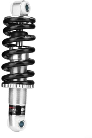 Amortiguador de suspensión trasera de bicicleta, 150/155 mm, 650 libras/750 libras, amortiguación de aleación de aluminio con resorte para ciclismo de montaña (155 mm x 650 libras)