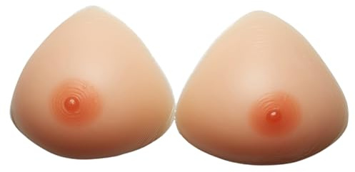 OBASDFD Seni Finti In Silicone Triangolari, Protesi Mammarie Concave, Inserti For Reggiseno For Mastectomia(DD Cup)