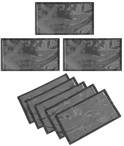 STOBAZA Custodia Portatile per Sigari 8 Pezzi Sacchetto Umidificatore Richiudibile Nero Trasparente 23,7X13,4 CM, Portasigari da Viaggio per Conservazione e Protezione Sigari