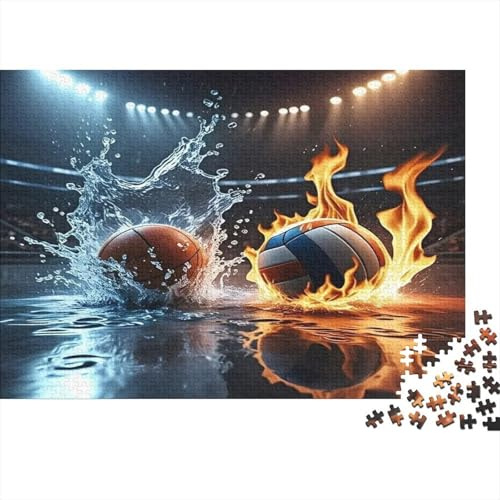 Competencia Deportiva Rugby Voleibol Estadio Luz Nocturna Puzzle de 1000 Piezas Puzzle para Adultos Relajación Concentración Regalo Familiar 38x26cm/1000pcs
