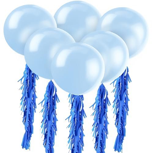 Riesen-Latex-Party-Luftballons - 90 cm - Tintenblau - 6er-Pack