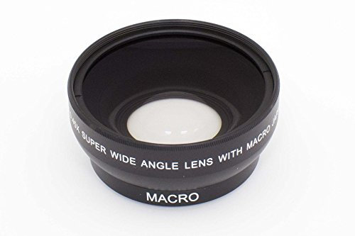 vhbw Wide Angle Attachment Lens Thread 49 mm, Factor 0.45x Suitable for Sony E 16 mm 2.8 (SEL16F28), E 18-55 mm 3.5-5.6 OSS (SEL1855) Camera