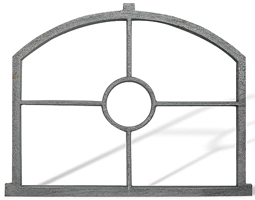 Fenster grau Stallfenster Eisenfenster Scheunenfenster Eisen 66cm Antik-Stil (w)